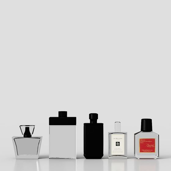 Elegant Minimalist Perfume Bottle 3D model