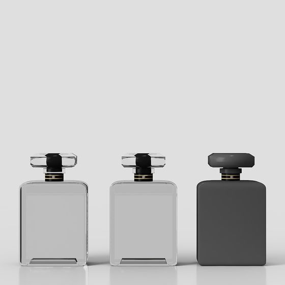 Stylish Geometric Perfume Bottle 3D model for Creative Projects