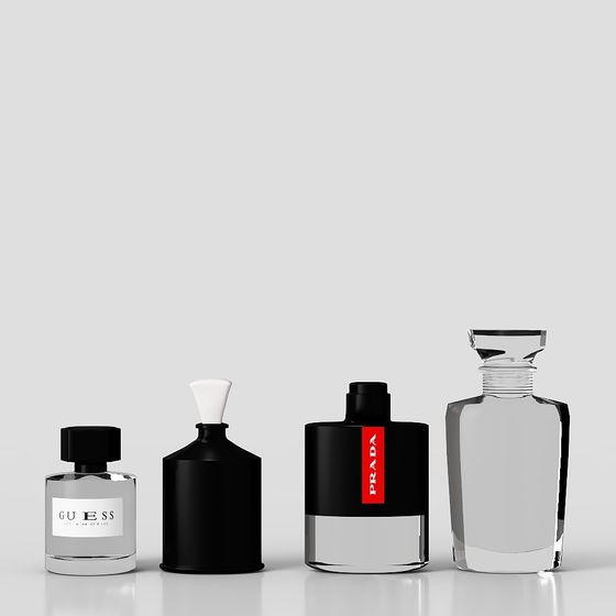 Elegant Perfume Bottle 3D Model