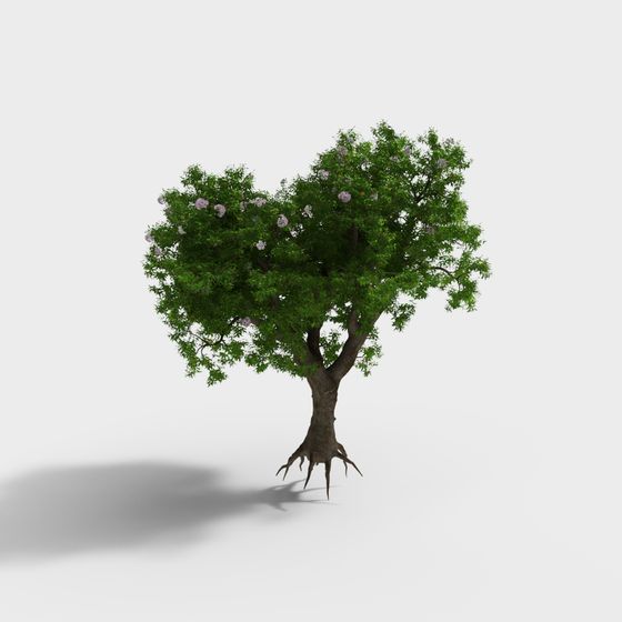 Vibrant 3D Model of a Lush Tree
