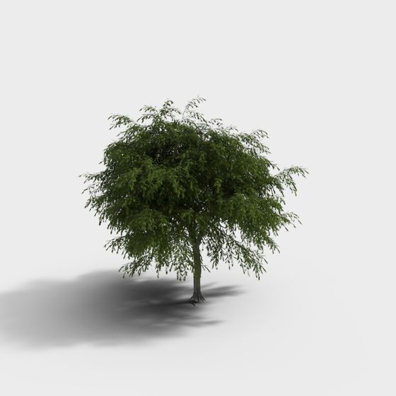 Realistic Low-Polygon Oak Tree 3D model