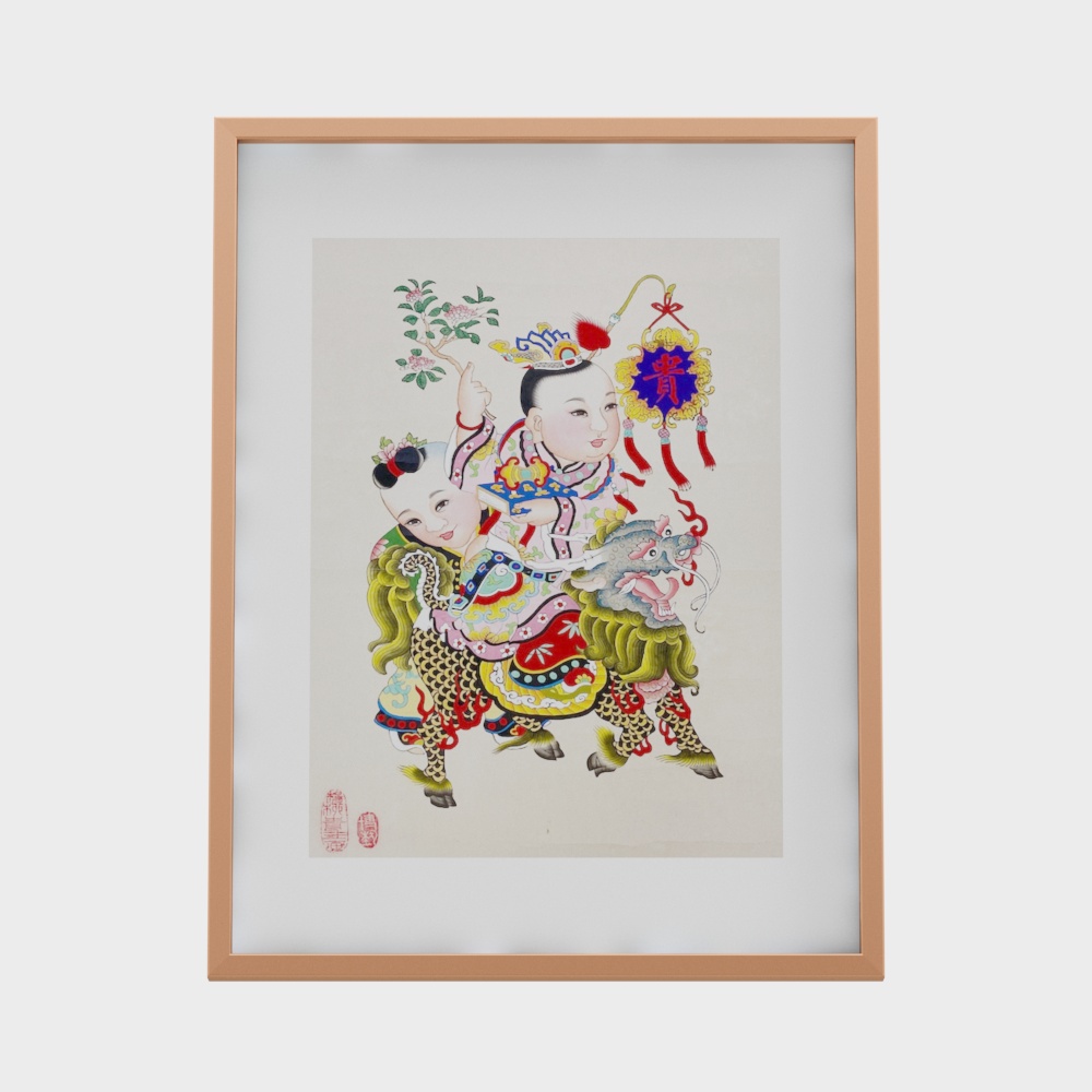 New Year decorative painting ornaments