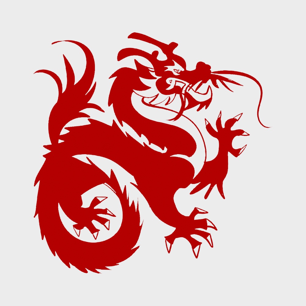 Low-Poly Red Dragon 3D Model