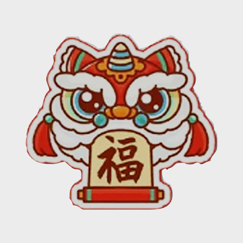 Low-Poly Lion Dance Head 3D model