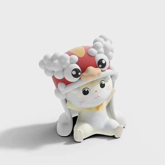 Cute Cloud Bunny 3D model