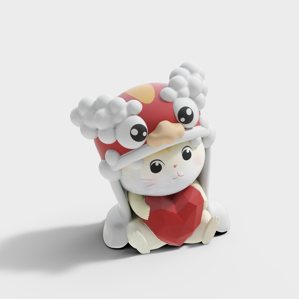 Adorable Cloud Bunny 3D model