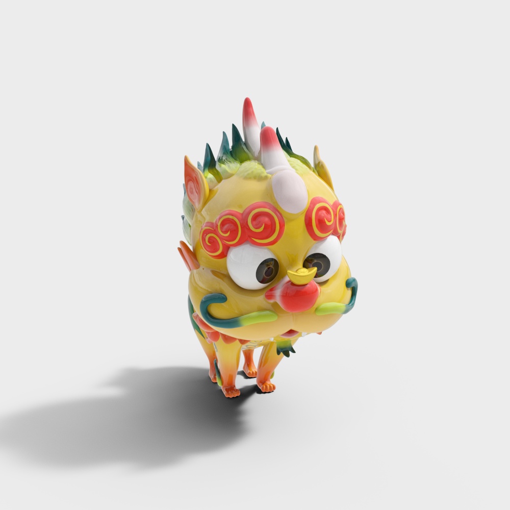 Sculpture jaune de la marée nationale