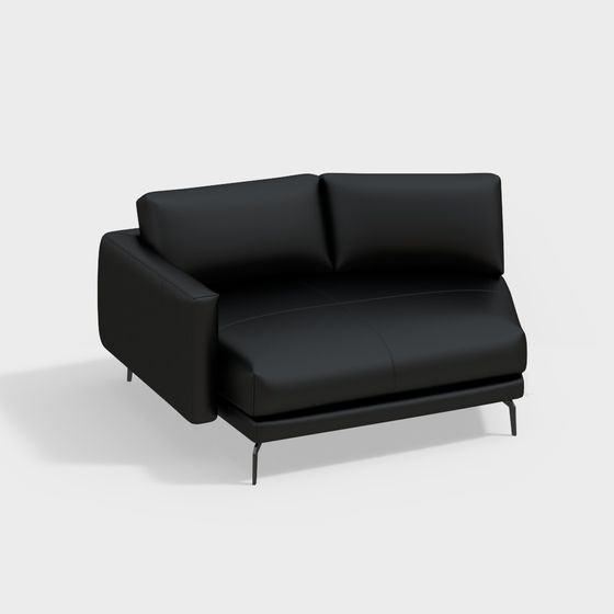 Urban Comfort 3D model Sofa in Modern Minimalist Style