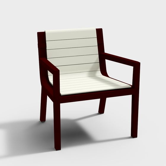 Elegant Low-Poly 3D Chair Model for Modern Designs