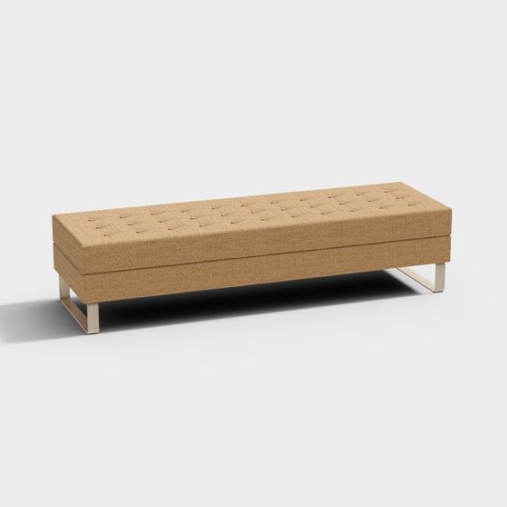 Stylish Sofa Bench 3D model for Modern Interiors