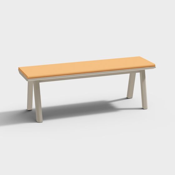 Modern Urban Bench 3D model