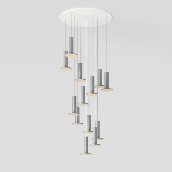 Luminous Pendant Light 3D model for Modern Spaces