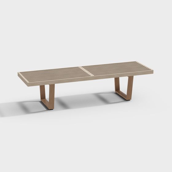 ม้านั่งแพลตฟอร์ม HMI_Nelson ฐานไม้