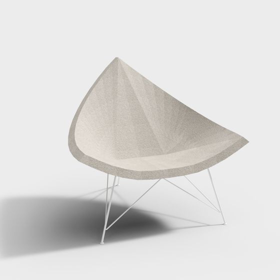Stylish Low-Poly Chair 3D model for Modern Interiors