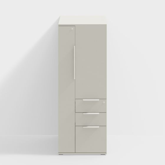 Urban Storage Cabinet 3D model for Contemporary Interiors