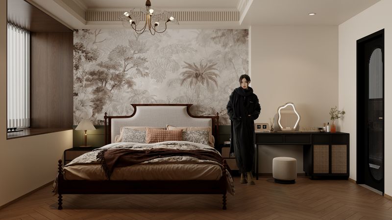 Elegant Traditional-Modern Bedroom Design