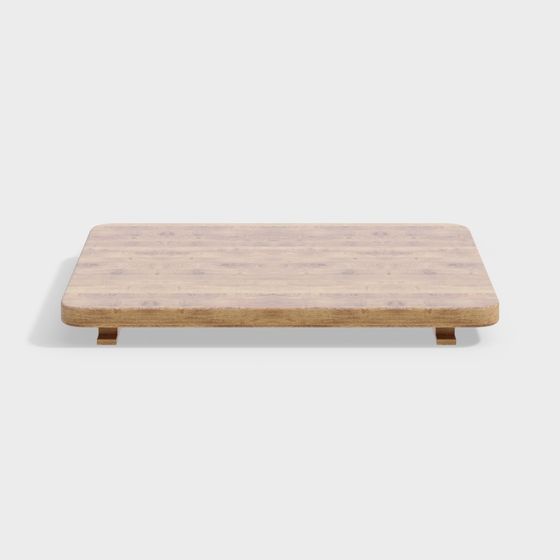 Wooden Tray 3D model for Modern Aesthetics