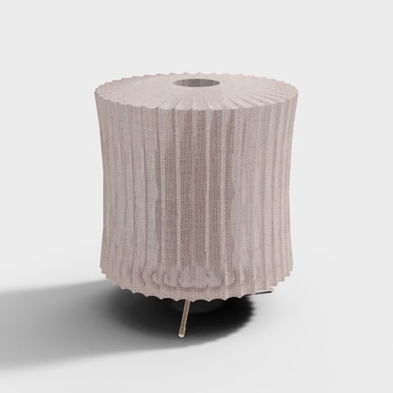 Wrinkled Round Stool 3D model