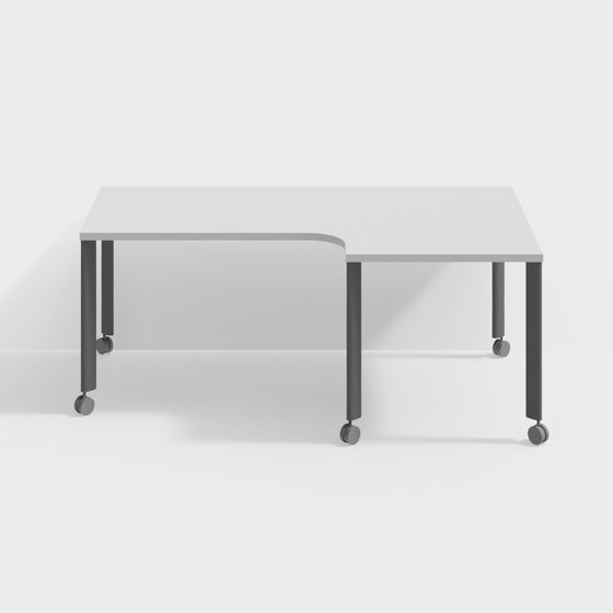 Stylish Mobile Office Desk 3D model for Modern Spaces