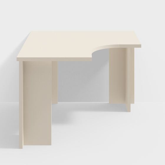 Streamlined Desk 3D model for Modern Spaces