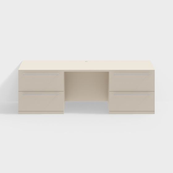 Haworth Masters Credenza Schreibtisch mit Seitenablagen