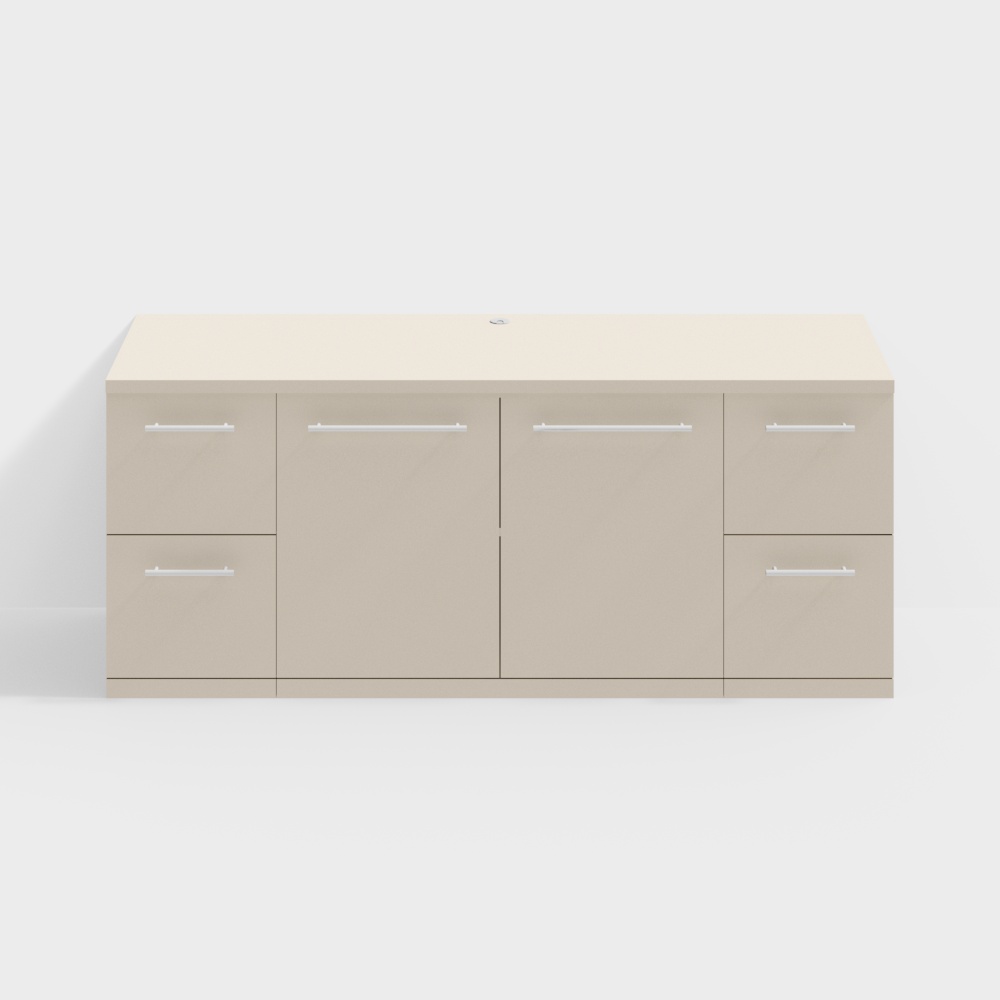 Bàn Haworth Masters Có Tủ Dưới Kín