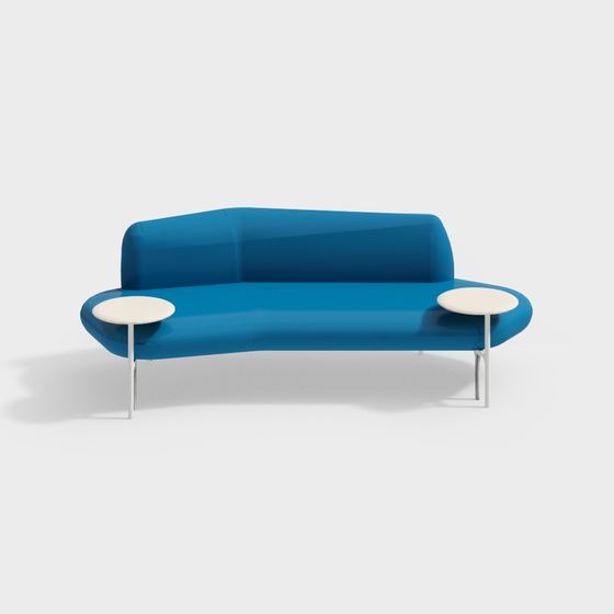 Urban Curve 3D Sofa Model for Modern Interiors