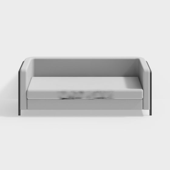 Modern Minimalist Low-Poly Sofa 3D model