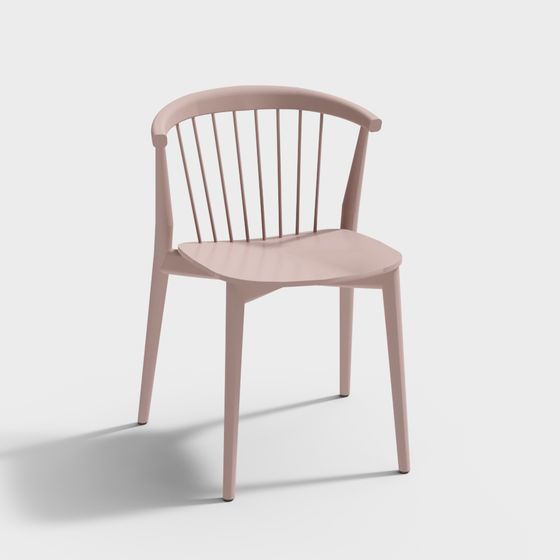 Stylish Curved Chair 3D model for Modern Interiors