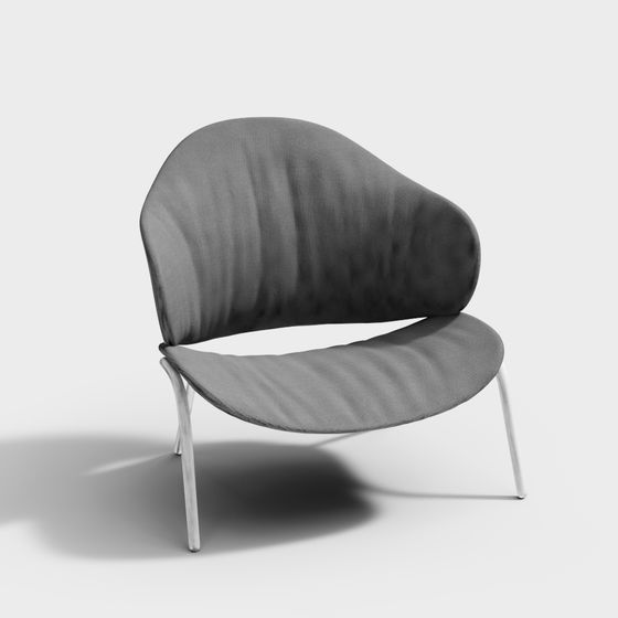 Streamlined Sofa 3D model for Modern Aesthetics