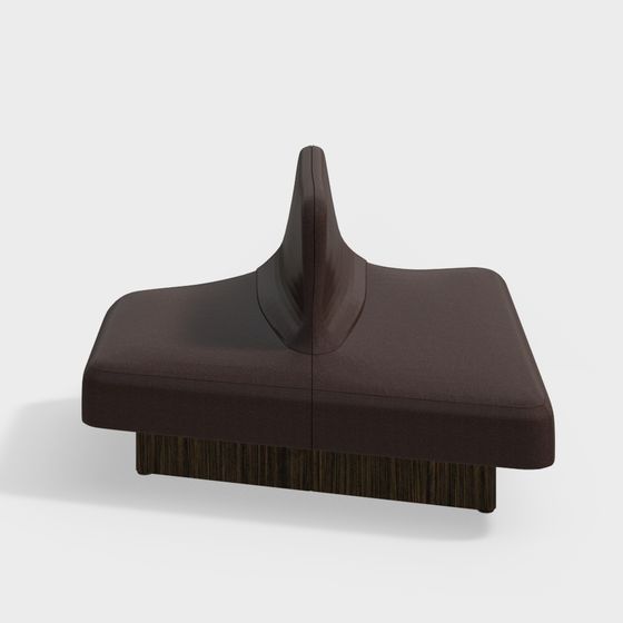 Futuristic Chair 3D model with Polished Leather Finish