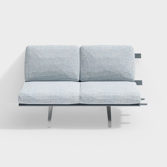 HMI_Striad 低背沙發 2 座無扶手 4 腳底座