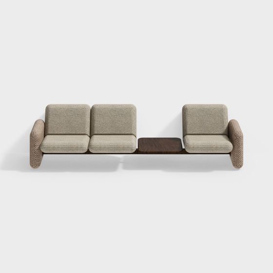 Urban Comfort Sofa 3D model for Modern Spaces