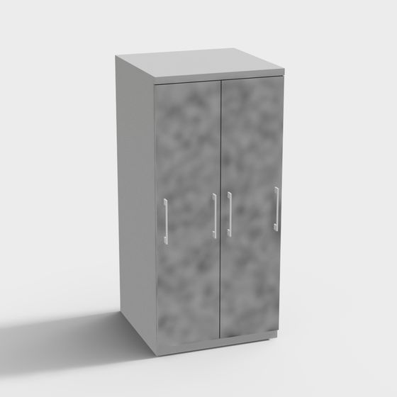 Industrial Storage Cabinet 3D model for Modern Interiors