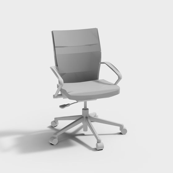 Modern Low-Polygon Office Chair 3D model