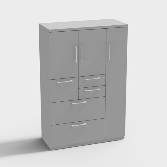 Đơn vị kết hợp Haworth XSeries 42 rộng nhiều ngăn kéo