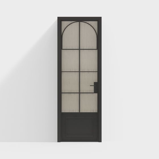 Arched Glass Door 3D model