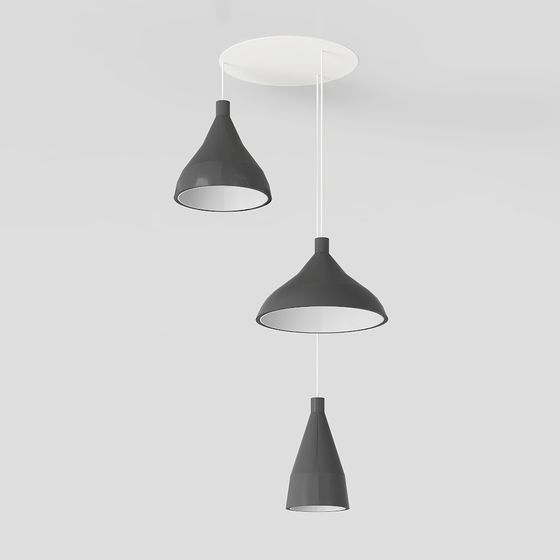 Elegant Suspended Lighting 3D Model for Modern Spaces