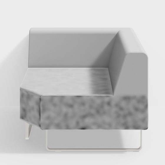 Elegant Minimalist Sofa Chair 3D model for Home Design