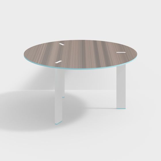 Stylish Low-Polygon Round Table 3D model