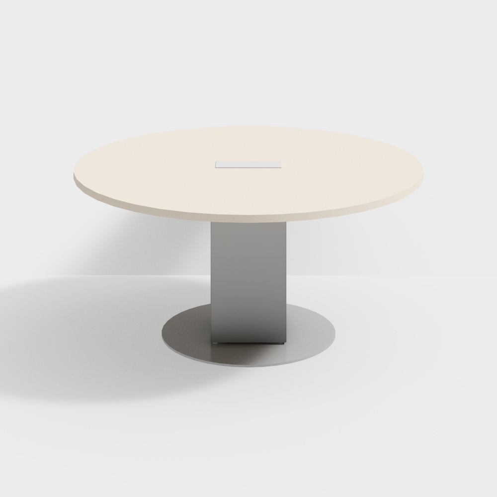 Haworth Planes Round Column Base Conference Table