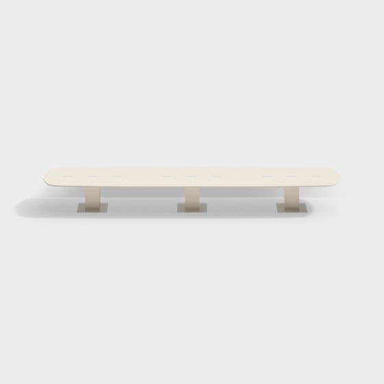 Stylish Urban Bench 3D model for Contemporary Spaces