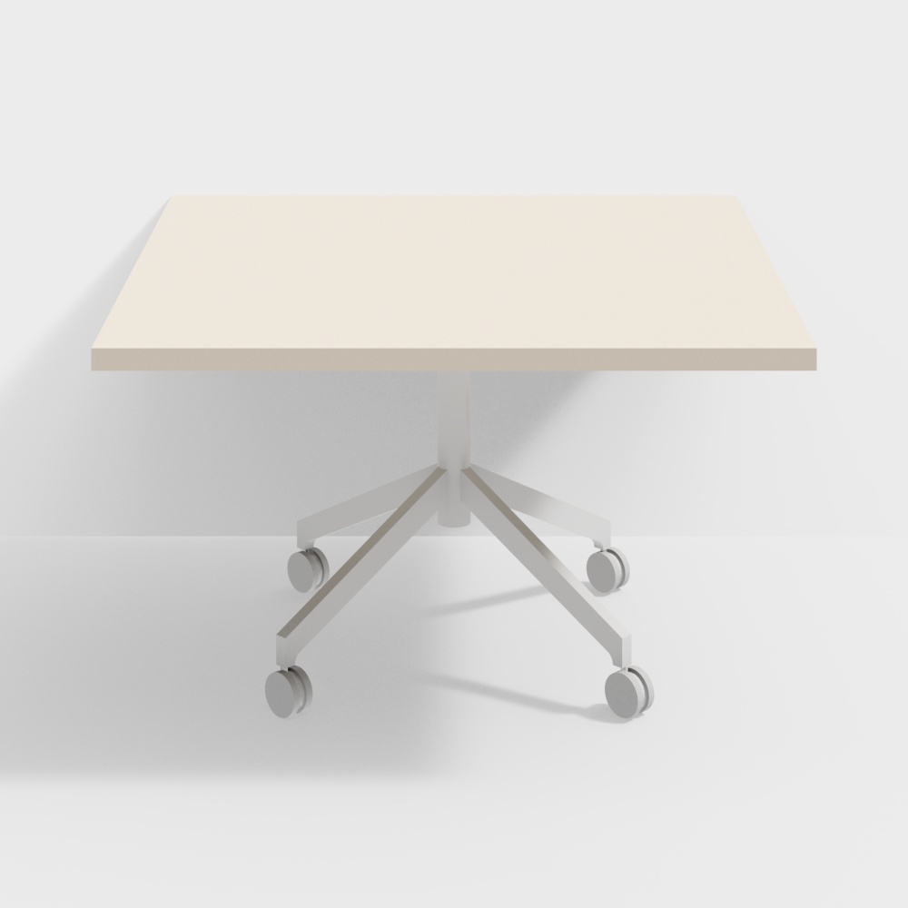 Haworth Planes Square Single X Base Table