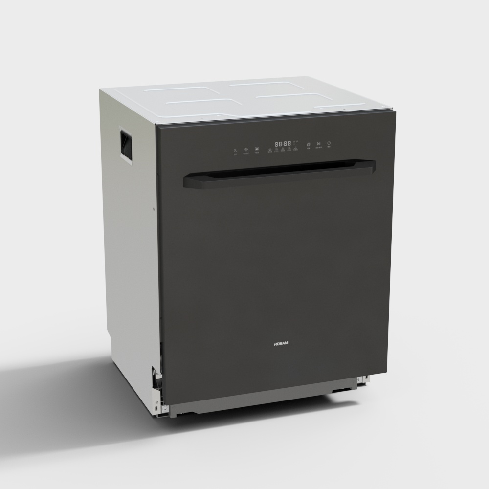 Sleek Modern Dishwasher 3D model