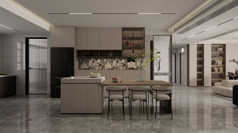 Elegant Modern Kitchen Design with Minimalist Charm