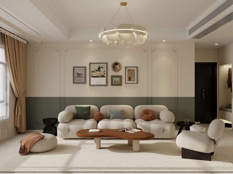 Elegant Living Room Design: Modern Comfort Meets Traditional Charm