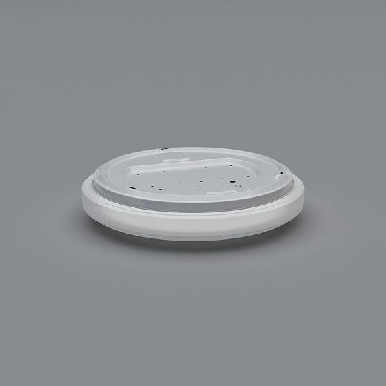 Stylish Low-Poly Coffee Cup Lid 3D model