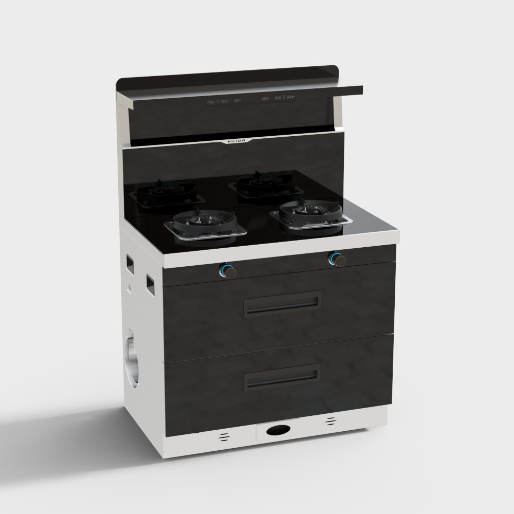 The United States - electrical - integrated stove - wind drawer model
