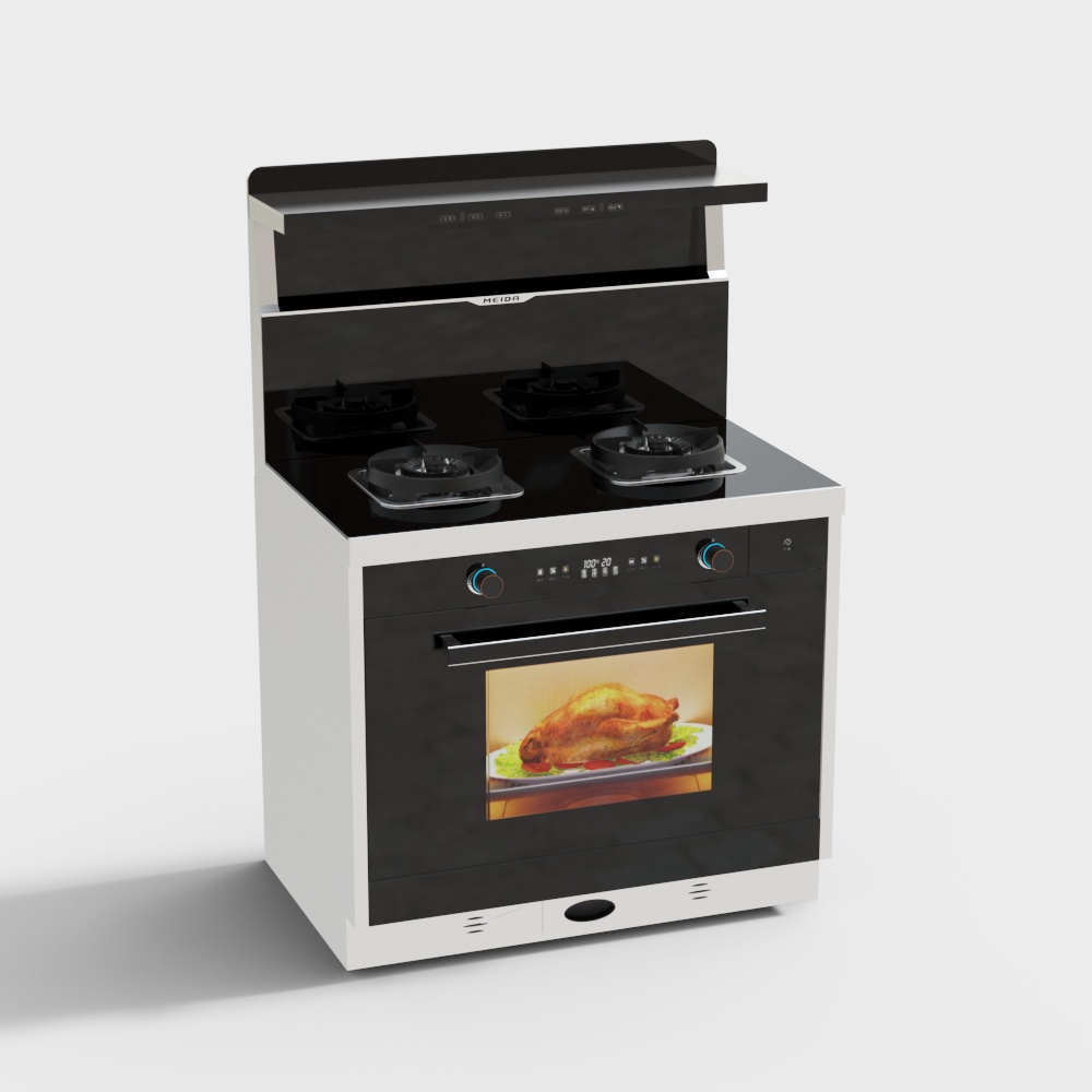 Estados Unidos - electrodomésticos - cocina integrada - vapor ligero, vaporización y horneado