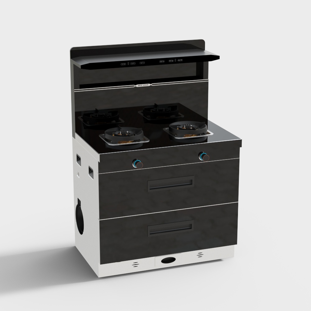 สหรัฐอเมริกา - เตาไฟฟ้า - แบบรวม - ลิ้นชักเกรซ